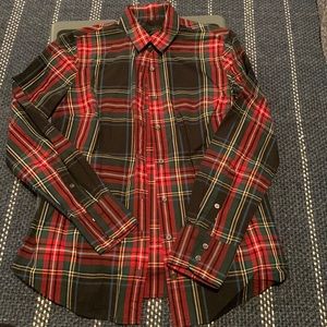 J Crew Plaid Button Down Shirt - SIZE 2 ** GREAT CONDITION!!
